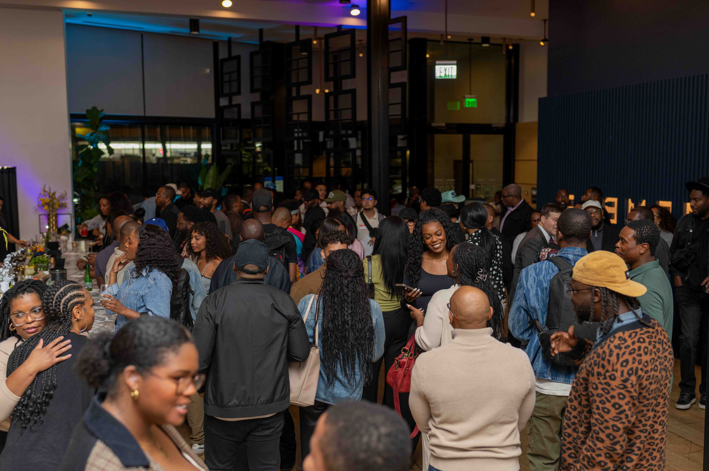 Crowd at the Black LA Tech Week Mixer
